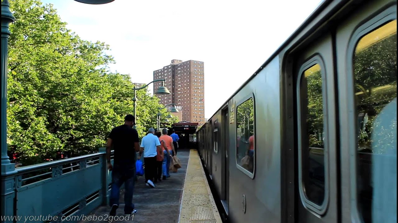 IRT Subway: R142 (2) and (5) (5X) Trains at Jackson Avenue
