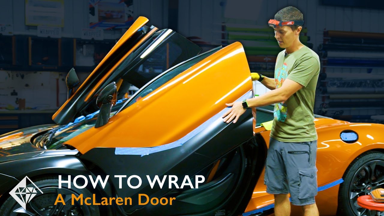 HOW TO - Wrap a McLaren 720S Door - Diamond Graphics