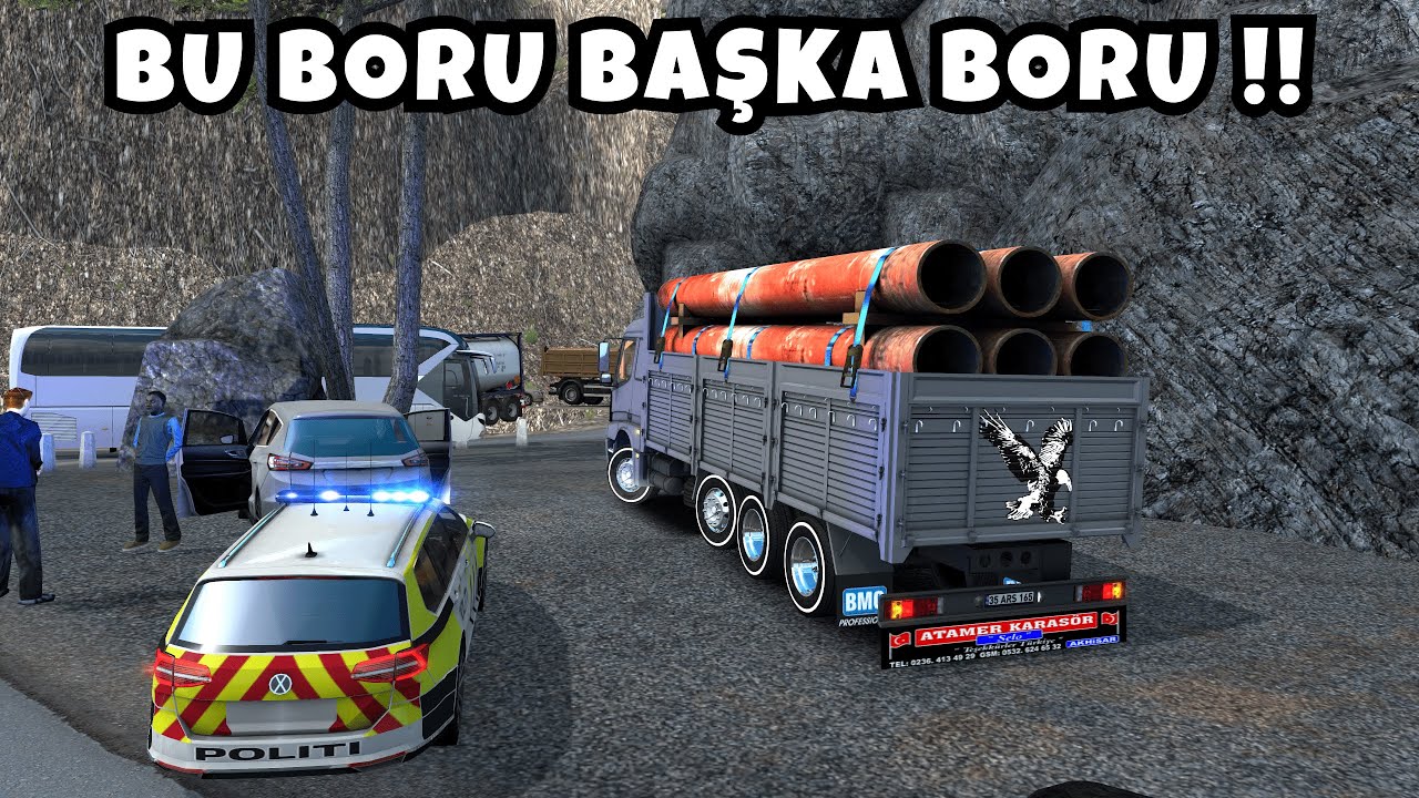 BMC PRO İLE DAR ORMAN YOLLARINDA DEV BORULAR TAŞIYORUZ !!! | ETS 2 BMC PRO KAMYON MOD