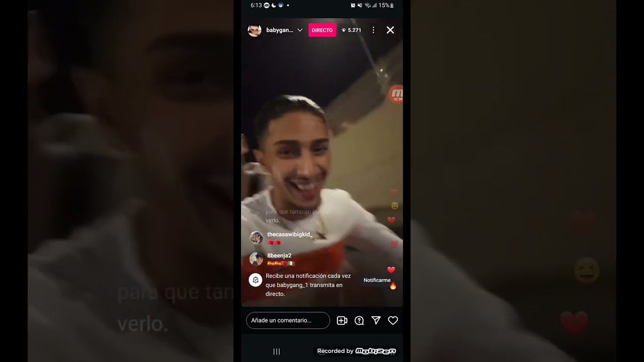 live da baby gang su instagram in moto alle 6 del mattino😂😂