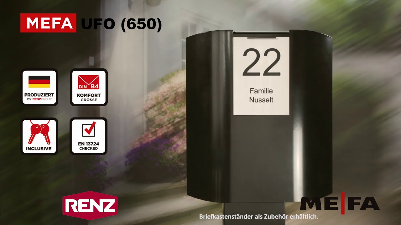 MEFA UFO (650) Briefkasten / Renz Briefkasten