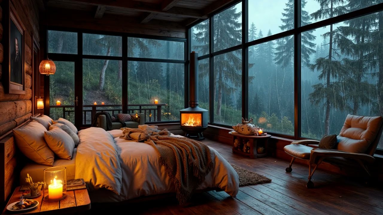 Sleep Instantly with Heavy Rain and Powerful Thunder on Window 🌧 Deep Sleep & Relaxing Storm