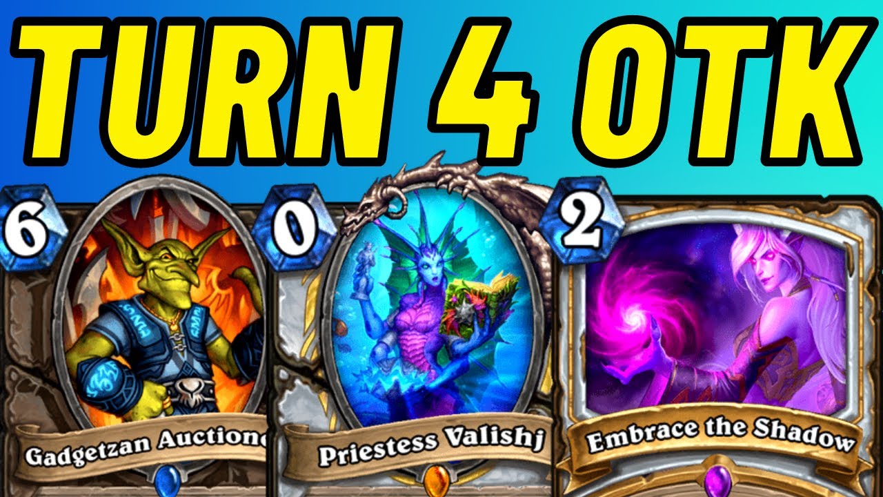 TURN 4 OTK?! With Priestess Valishj ANYTHING is Possible! | Hearthstone