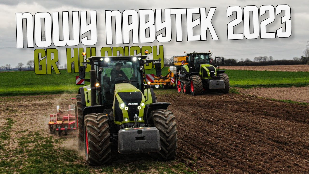 ✩ 🇵🇱 Nowy AXION w Gr Hulaniccy!! ✩ 3 Ciągniki na Polu?! ✩ Wiosna 2023 z Terra Track'iem ✩