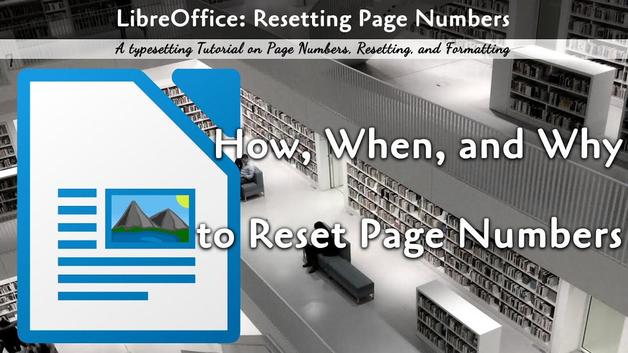 Fixing Page Numbers in LibreOffice