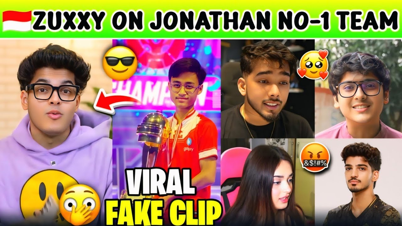 🇮🇩 ZUXXY ON JONATHAN 😉 VIRAL CLIPS FAKE 😡 SCOUT JOIN MEDAL 🏅 ZGOD, MIZO, MORTAL, PUBG, GODL