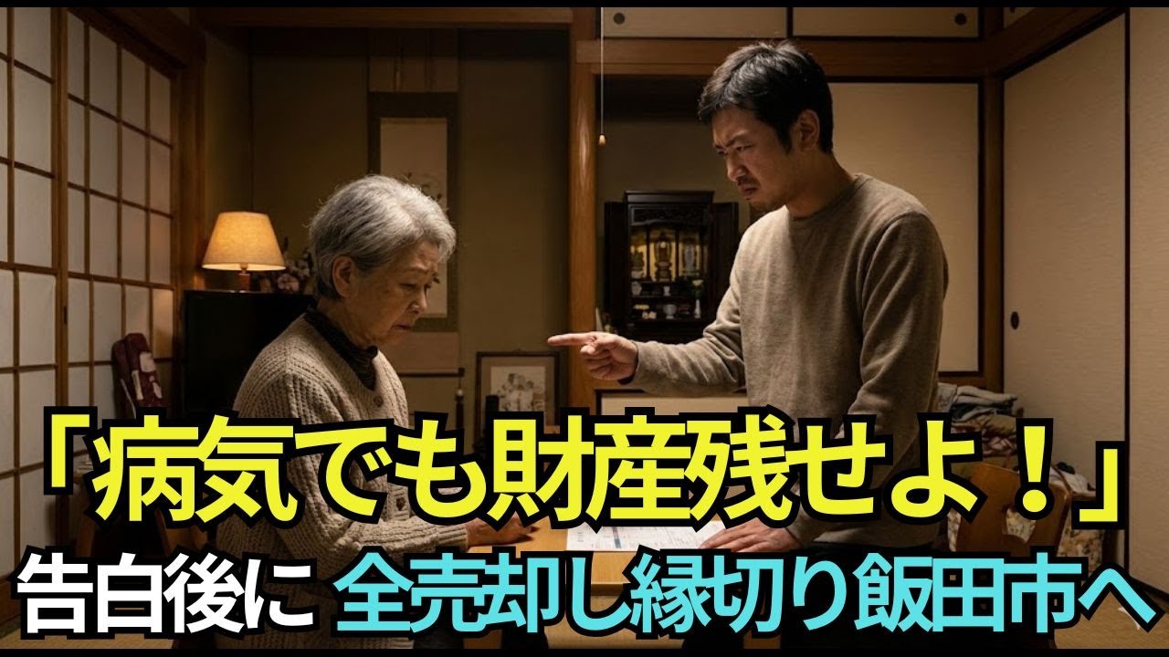 「病気でもいいけど、財産は残して」末期がんを告白した私に、息子の残酷な一言。私は全てを売り払うと、縁を断ち切り→そのまま飯田市へ移住しました【シニアライフ】【60代以上の方へ】
