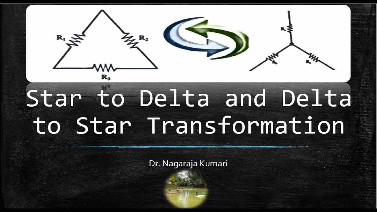 Star to Delta and Delta to Star Transformation Derivation in Telugu
