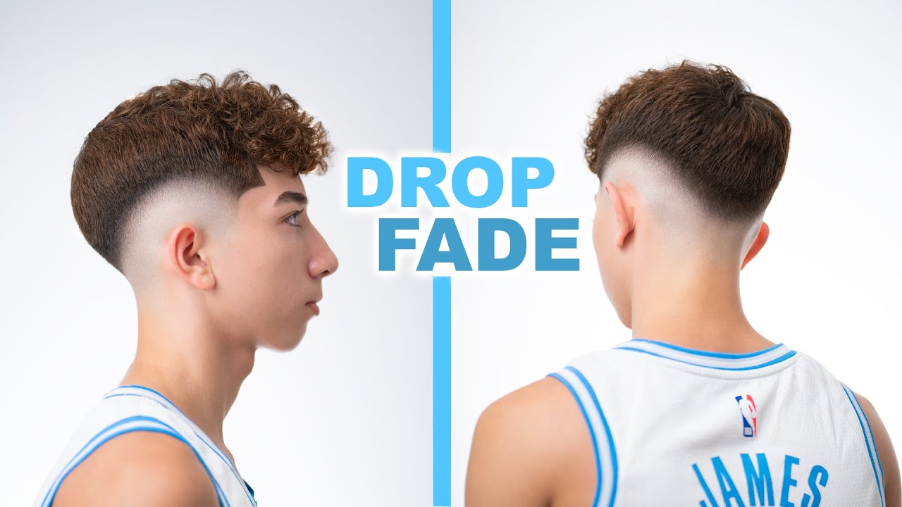 CURLY DROP FADE HAIRCUT TUTORIAL!