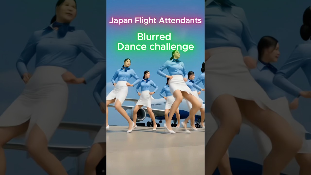 &ldquo;Japan Flight Attendants Blurred Dance Challenge&rdquo; #blurred #dance #flightattendant #cops #military