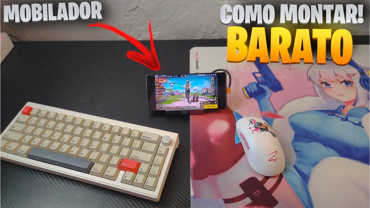 Como Montar um MOBILADOR do ZERO (Mouse e Teclado no Celular)!