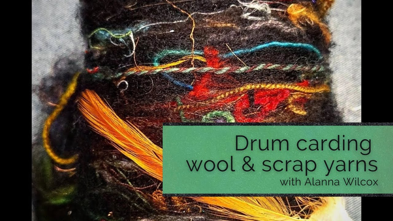 How to card a batt with scrap yarns to make handspun art yarn