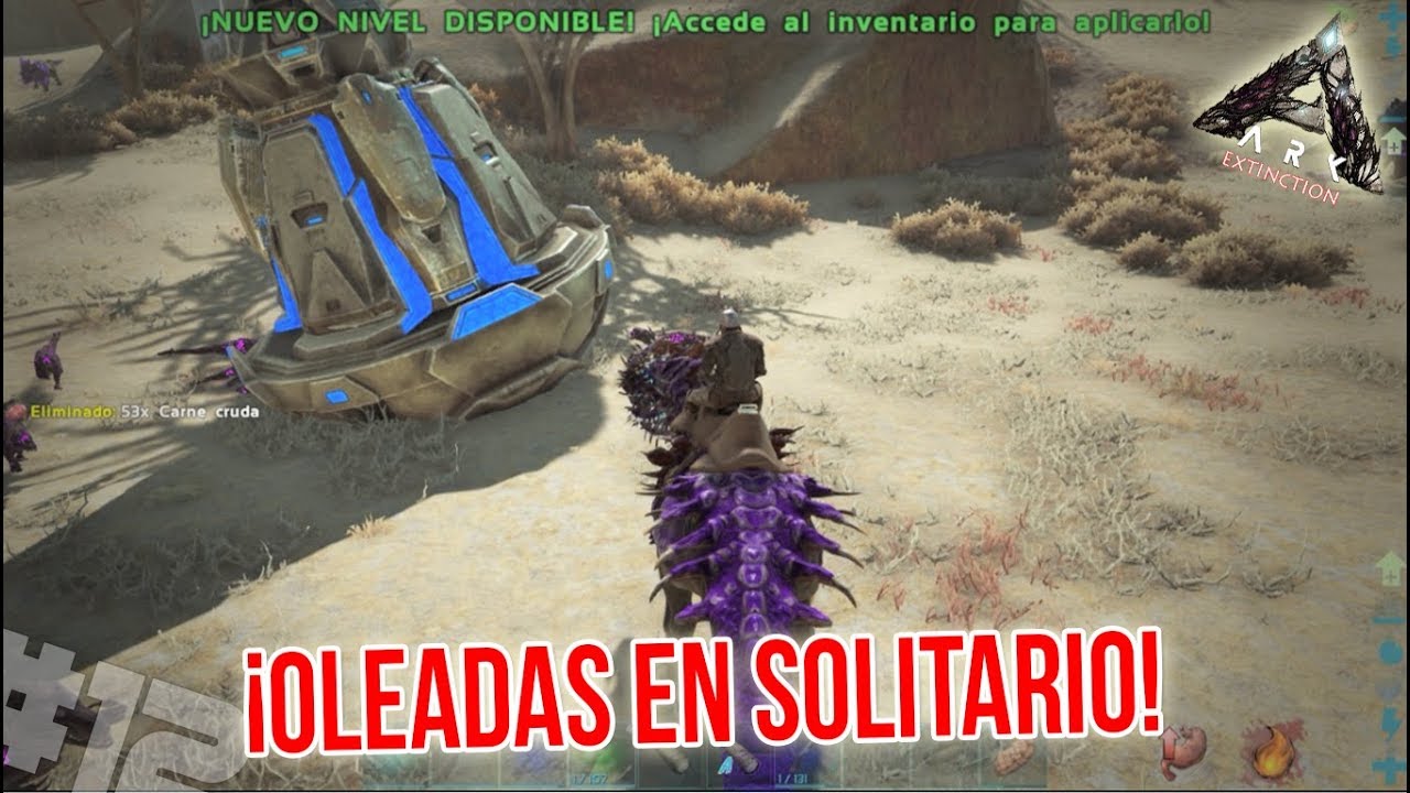 Defendiendo el Drop en SOLITARIO!!  | #12 ARK EXTINCTION | Zonexx | [Gameplay en Español]