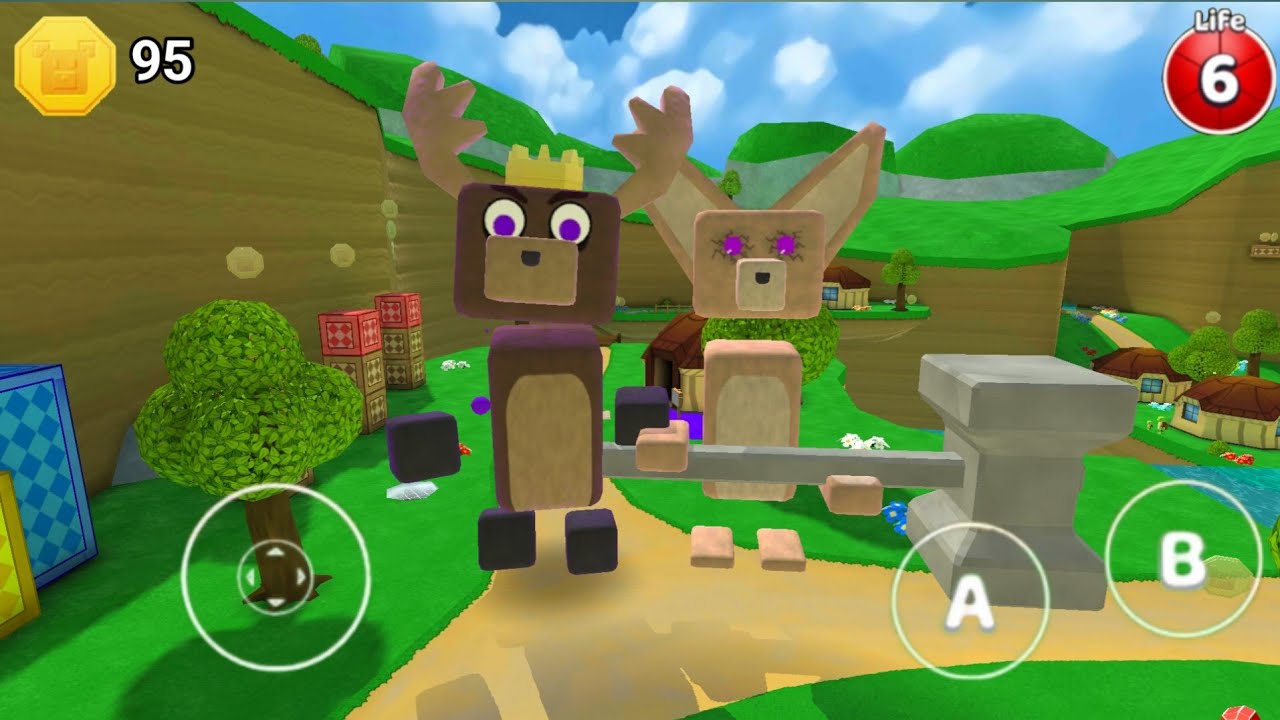 Fennec Boss and King Reindeer in Turtletown Super Bear Adventure Gameplay Walkthrough 