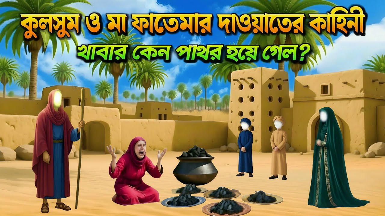 কুলসুমের ঘরে ফাতেমার (রাঃ) দাওয়াতের হৃদয়স্পর্শী ঘটনা | চোখের পানি ধরে রাখা দায় | রমজানের ঘটনা