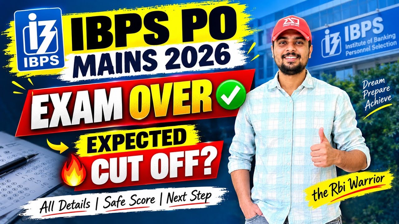 IBPS PO MAINS 2026 Exam Over ✅🔥 | Ibps Po Mains 2026 Cut Off ✅ |