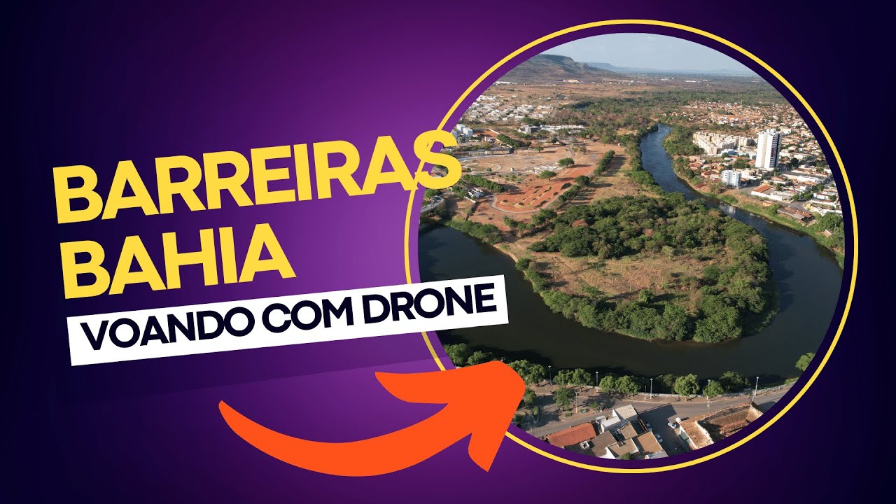 Sobrevoando com drone o município de Barreiras, Bahia