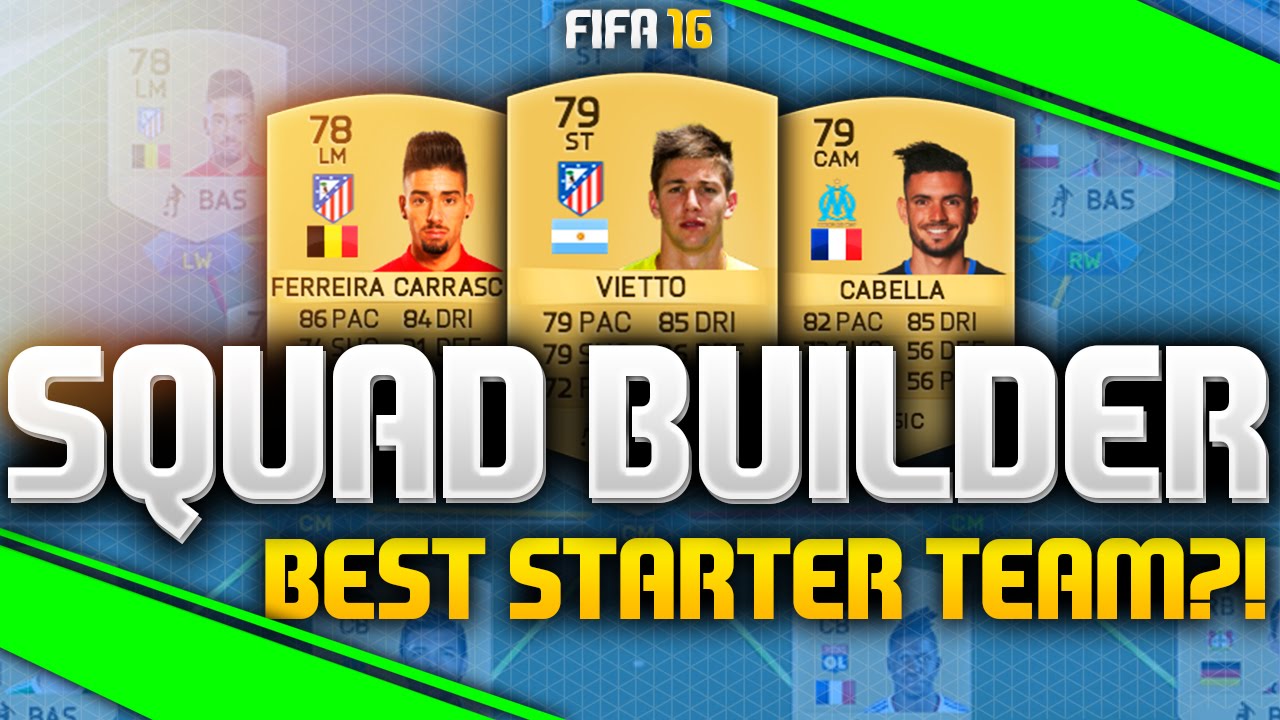 FIFA 16 - AWESOME CHEAP STARTER SQUAD! NON RARE HYBRID! (FIFA 16 ULTIMATE TEAM)