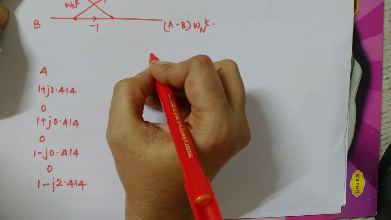 IDFT using DIF ALGORITHM example