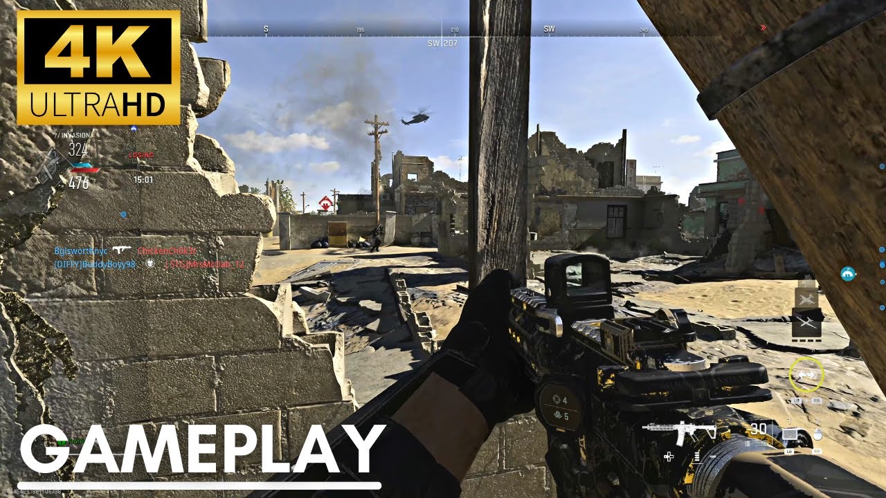 Call of Duty Modern Warfare 2 : Multiplayer INVASION Gameplay 4K [No Commentary]