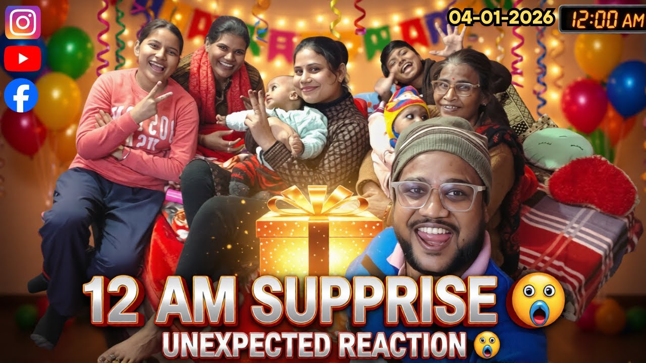 रात को 12 बजे ही दिया Surprise Gift 😱🔥 | Birthday Wish at 12 AM | Sristhi & Sovika Shocked Reaction😲