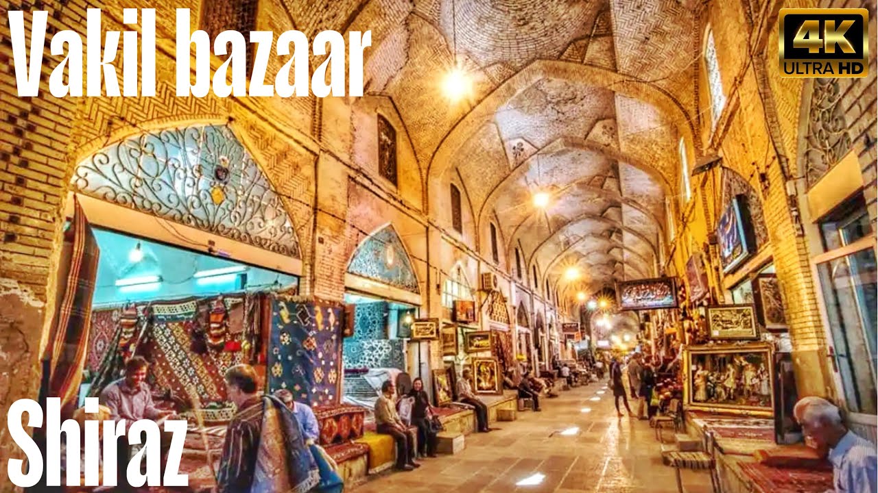 Shiraz . Iran | Walking Vakil Bazaar | Walking in Iran | Walking |4k Ultra HD/60fps