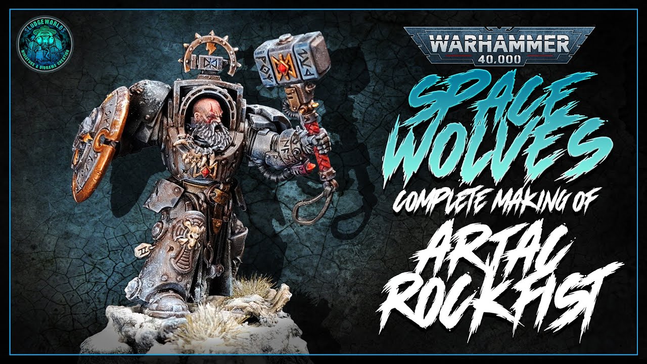 Painting a WARHAMMER 40K ARJAC ROCKFIST [TIMELAPSE] #miniaturepainting #warhammer40k