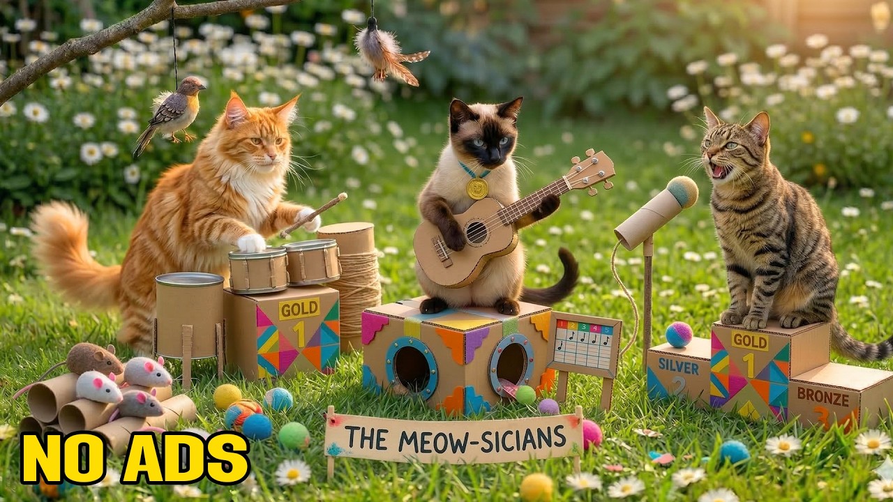 12 Hours Calming Music for Cats 🐾 Healing Music for Cat Anxiety & Long Restful Sleep 🌈 Cat TV