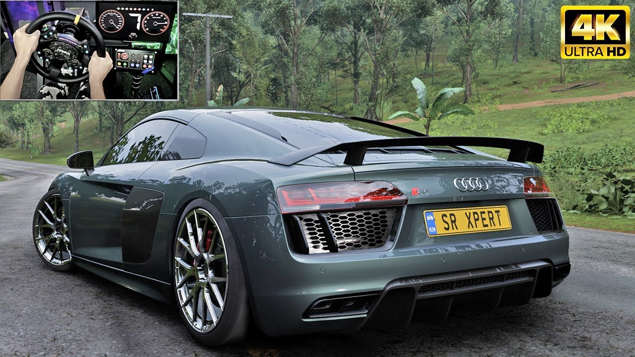 723Hp Audi R8 | Forza Horizon 5 | MOZA R21 Steering Wheel Gameplay 4K