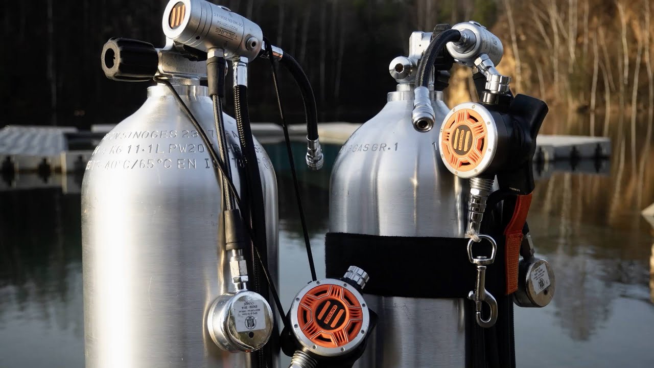 Aluminium cylinders comparison 11.1L (S80) - Tecline, Luxfer, Polaris by Tecline Sidemount Team