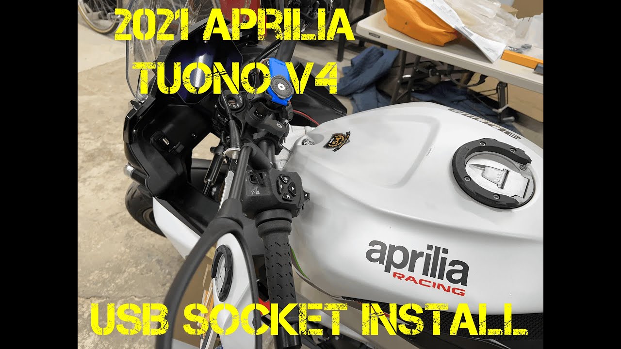 2021 Aprilia Tuono USB Socket Install