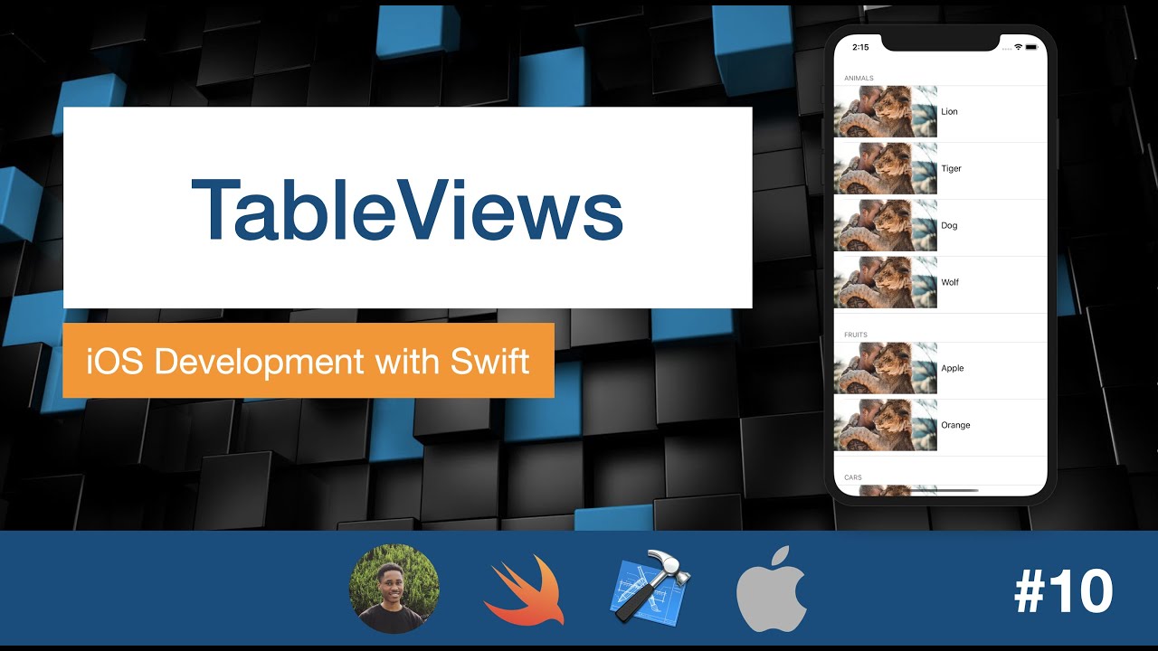 iOS Dev 10: TableViews | Swift 5, XCode 11
