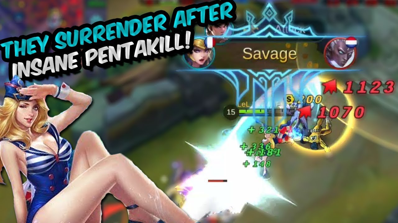 20-1 INSANE SAVAGE BEACH FREYA GAMEPLAY! - MOBILE LEGENDS