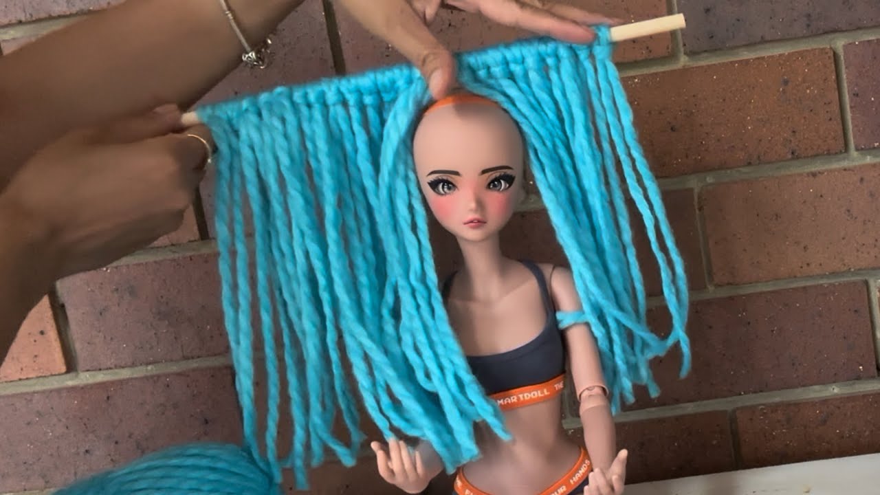 DIY: Making Doll Wig From Yarn 🦋How To Make A Doll Wig 🦋 Smart Doll Wig Tutorial 