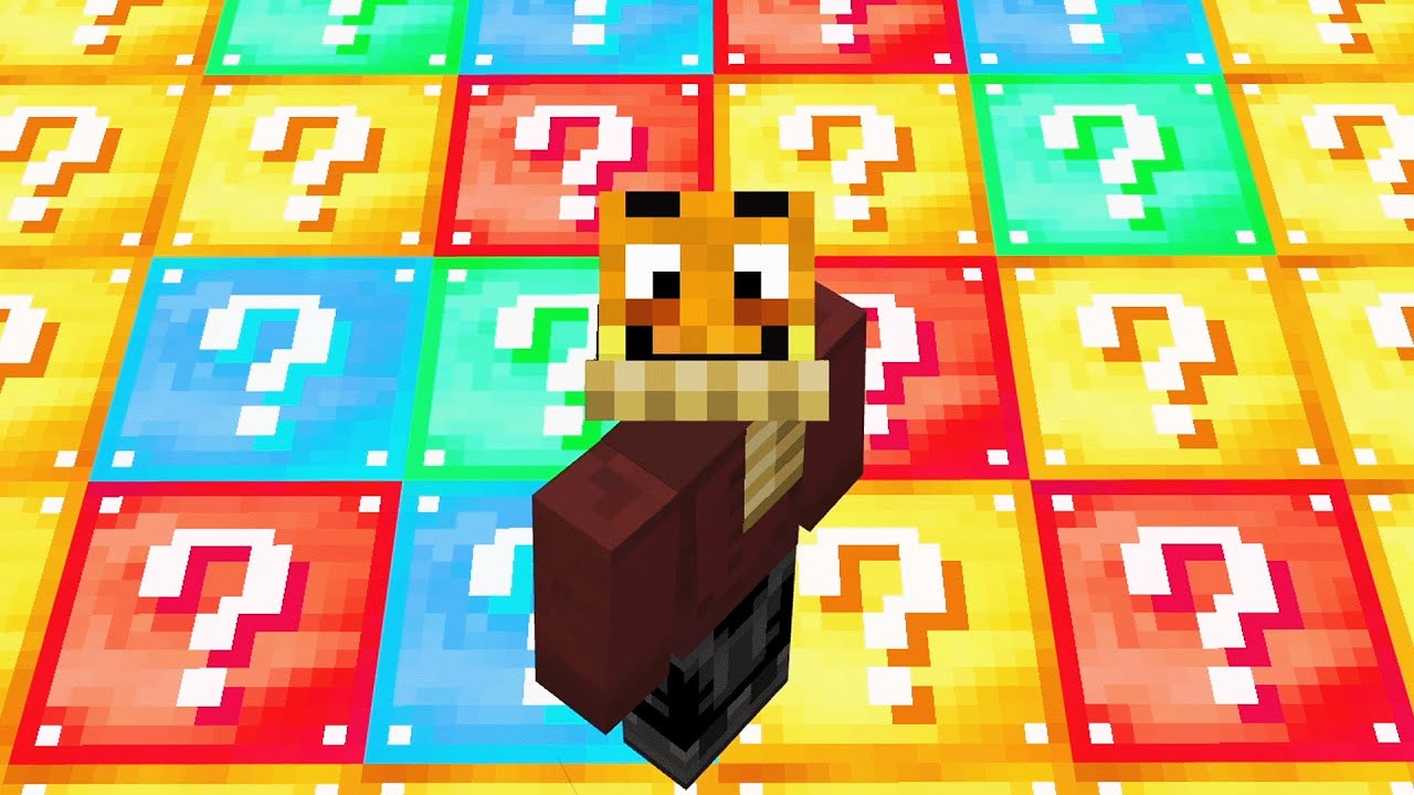 Überlebe 64 LUCKY BLOCKS in Minecraft...