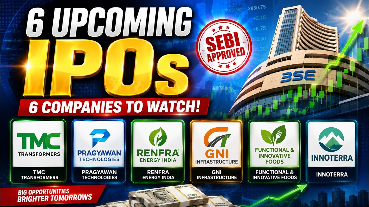 6 Upcoming IPOs to Watch in 2026🔥TMC Transformers, Pragyawan & More 🚀 IPO News Today #ipo #stocks