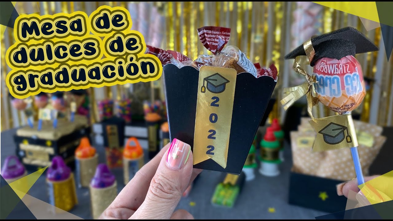 🎓Como hacer una mesa de dulces para Graduación #graduacion #Avery   #candybars