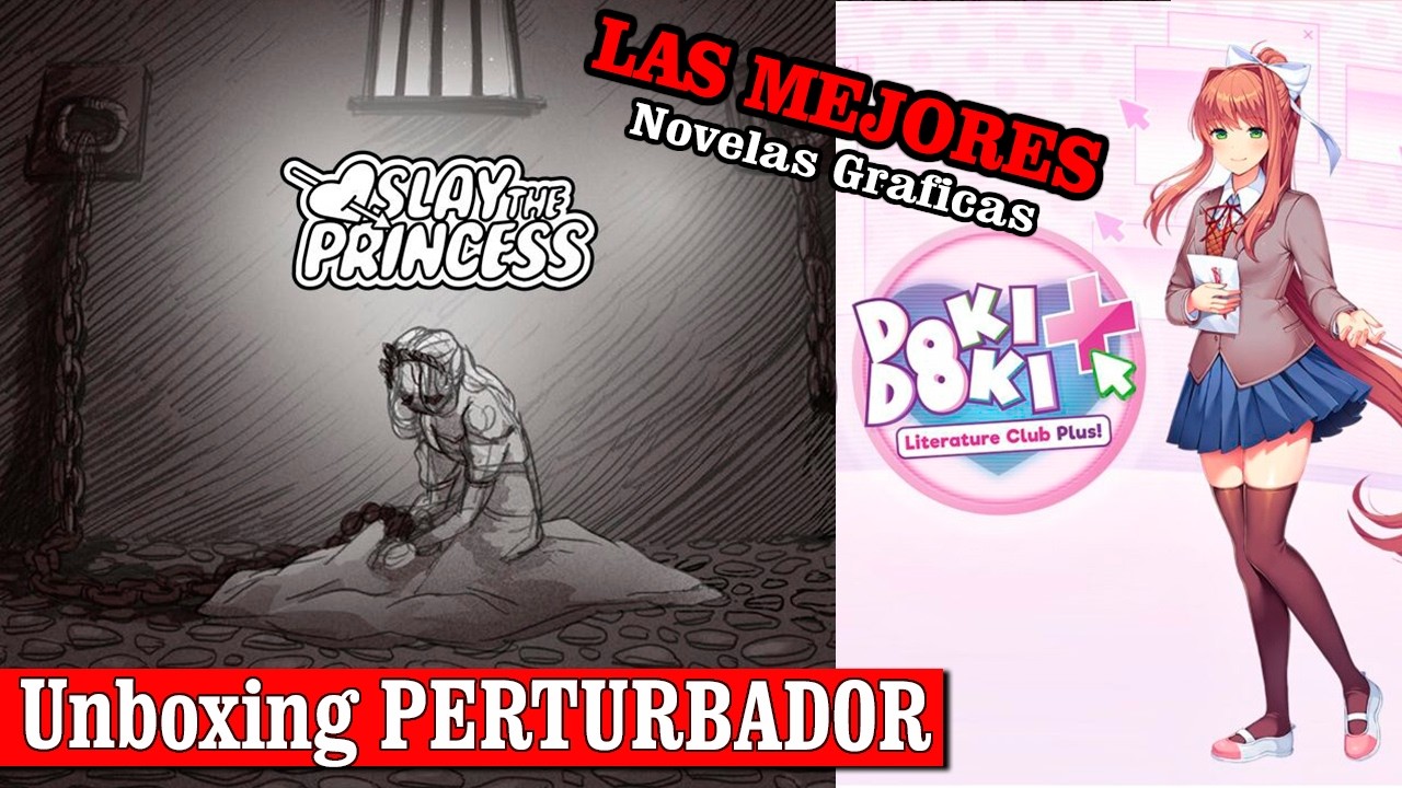 Slay the Princess + Doki Doki literature club - Unboxing de las 2 Novelas Graficas mas Perturvadoras