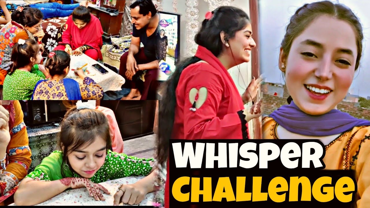 Eid per sab ke saath kia Whisper Challenge || Papa ne Sab ko Soch Mein Dal Diya | Amber tallat