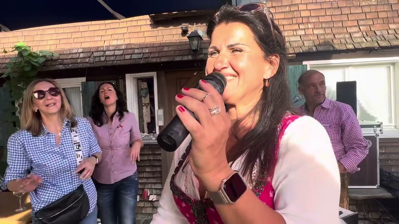 Alpenstarkstrom auf der Blockhütte Oberstaufen, Video 28, Sept. 23, Partyband, Alpenstarkstrom,