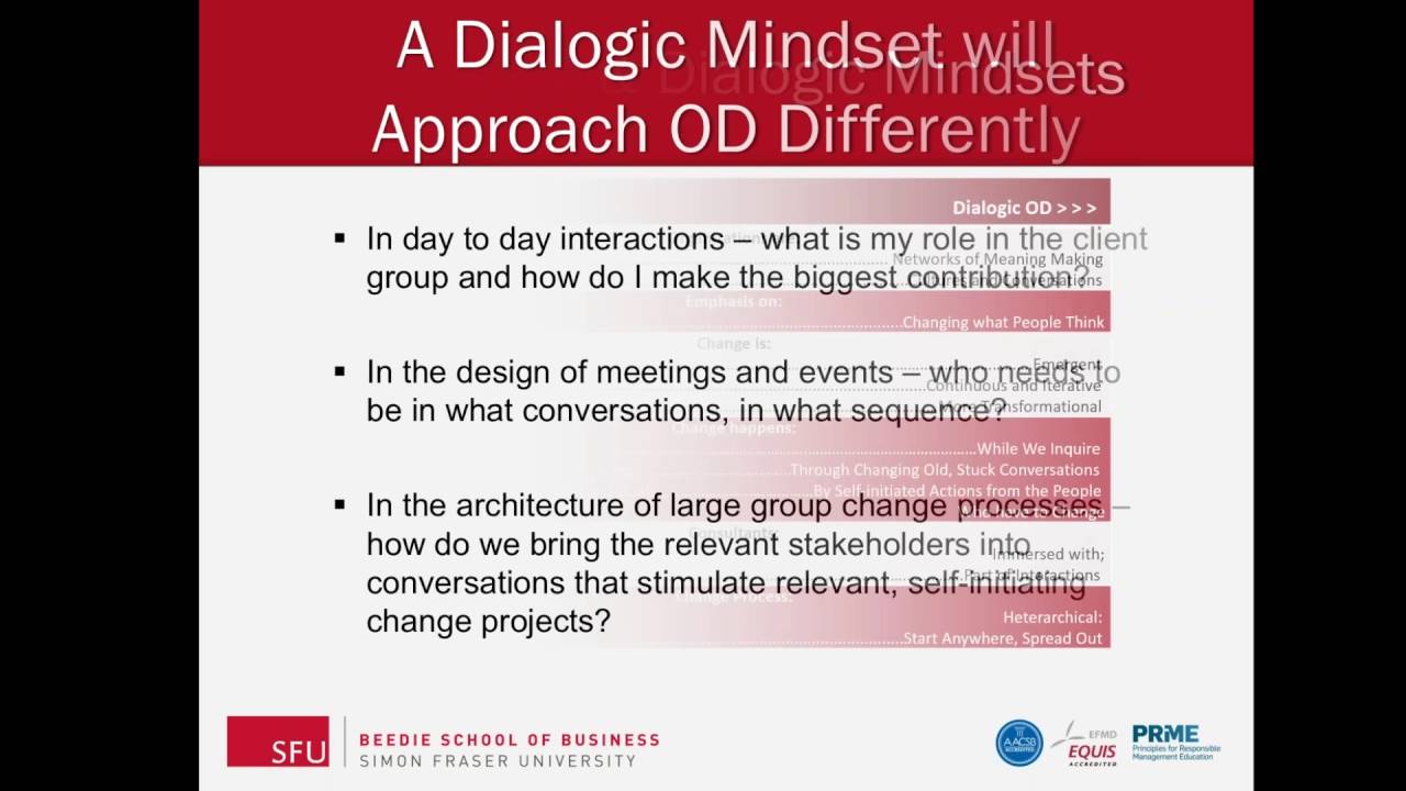 PNODN presents: An Introduction to Dialogic OD with Gervase Bushe