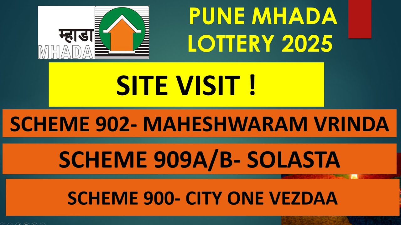 SITE VISIT - PUNE MHADA LOTTERY 2025 | MAHESHWARAM VRINDA, SOLASTA, CITY ONE VEZDAA #pune #mhada