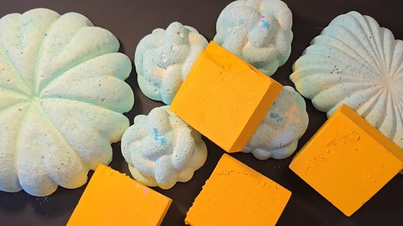 Dyed & fresh chalk + reforms crumble compilation ASMR 