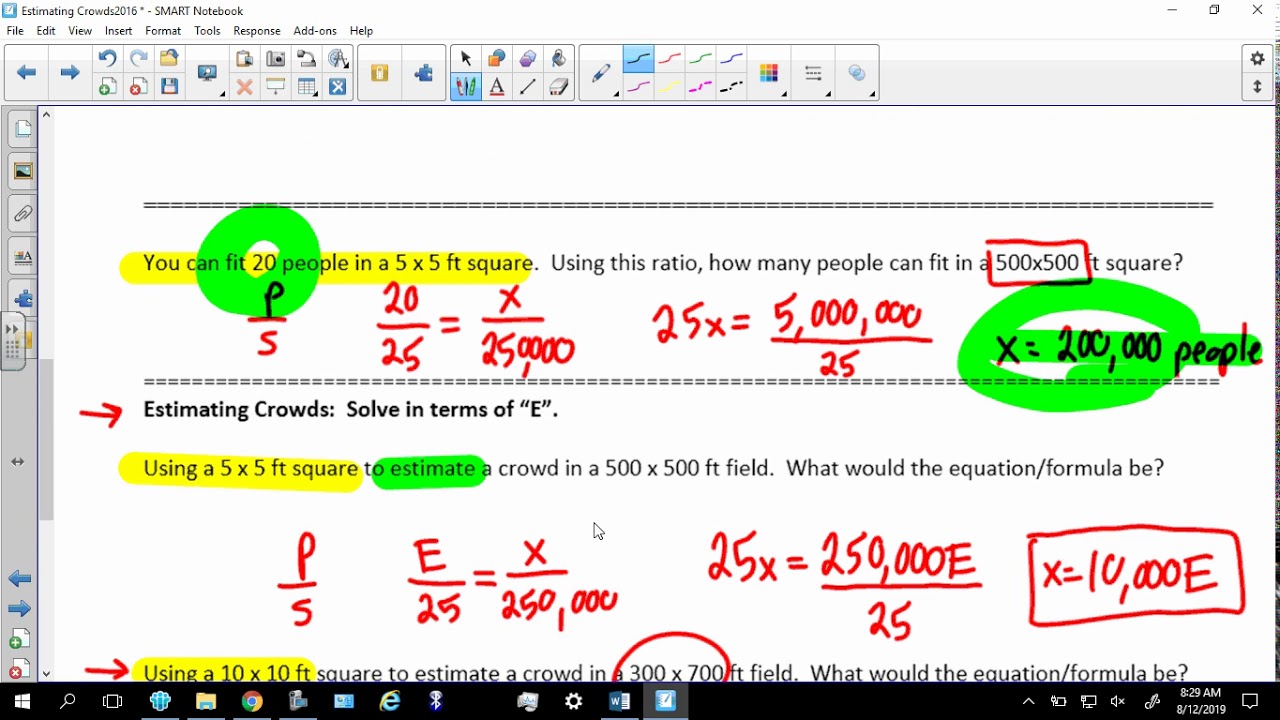 estimating crowds