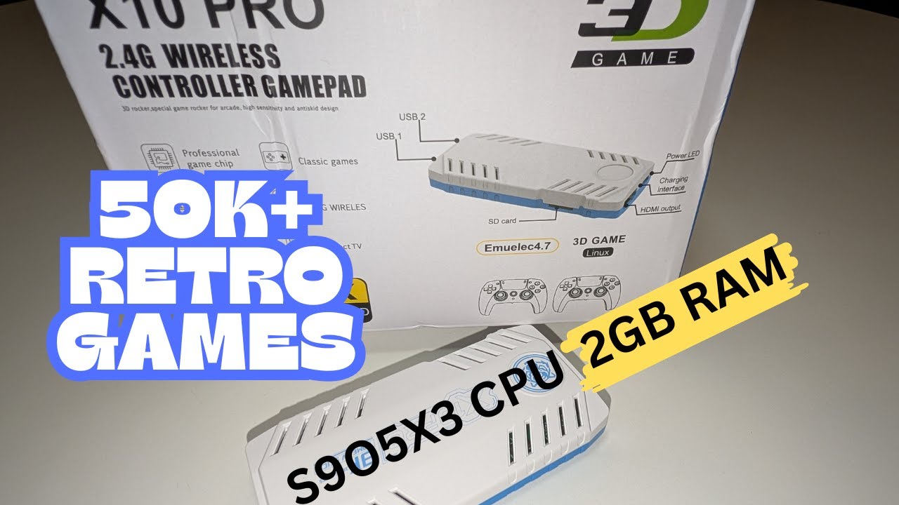 X10Pro Game Stick: PLUG & PLAY PERFORMANCE!