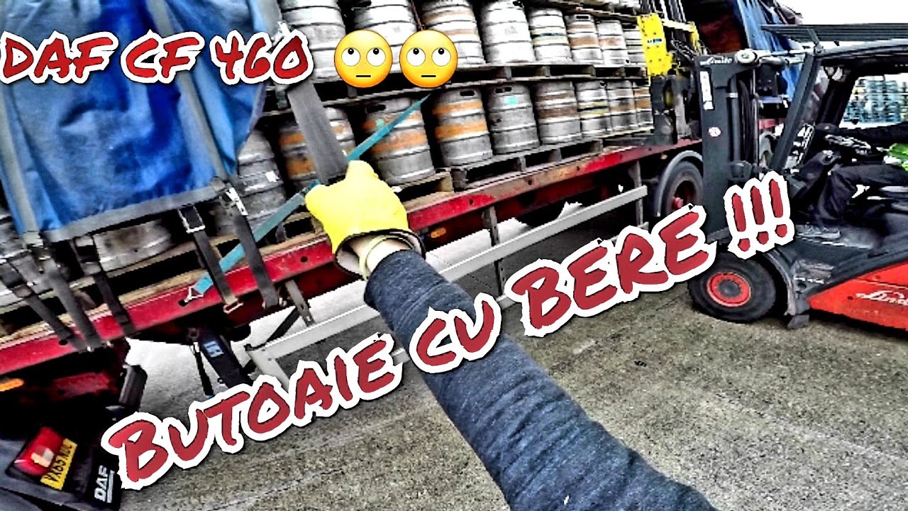 DAF CF 460 !!ASA SE TRANSPORTA  BUTOAIELE  CU BERE  PE  ANGLIA !!