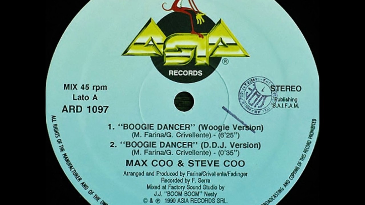 Max Coo & Steve Coo ‎– Boogie Dancer ( Woogie Version )
