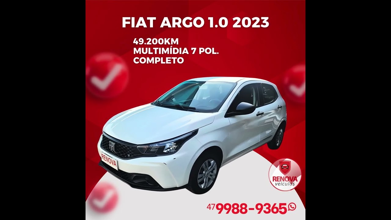 Fiat Argo 1.0 2023 - Renova Ve&iacute;culos | Revenda de Carros | Ve&iacute;culos Usados | Mafra