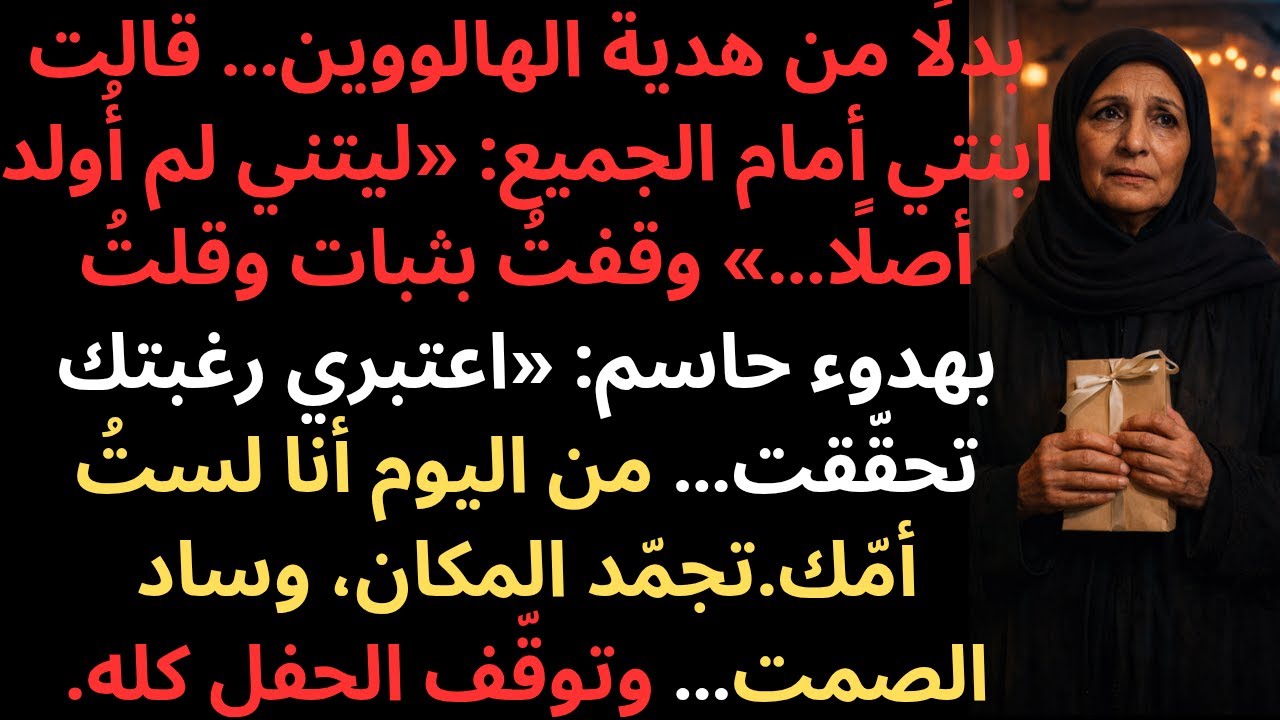 بدل هدية الهالوين… بنتي قالت قدّام الجميع: «يا ليتني ما انولدت» — ردي صدمها وجمّد الحفلة
