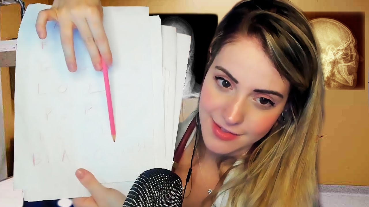 ASMR - EXAME DOS NERVOS CRANIANOS DETALHADO 🩺😴